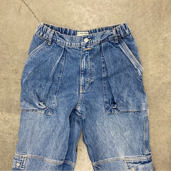 Free people we the free Cargo Jeans High rise Size 26 - Picture 4 of 8
